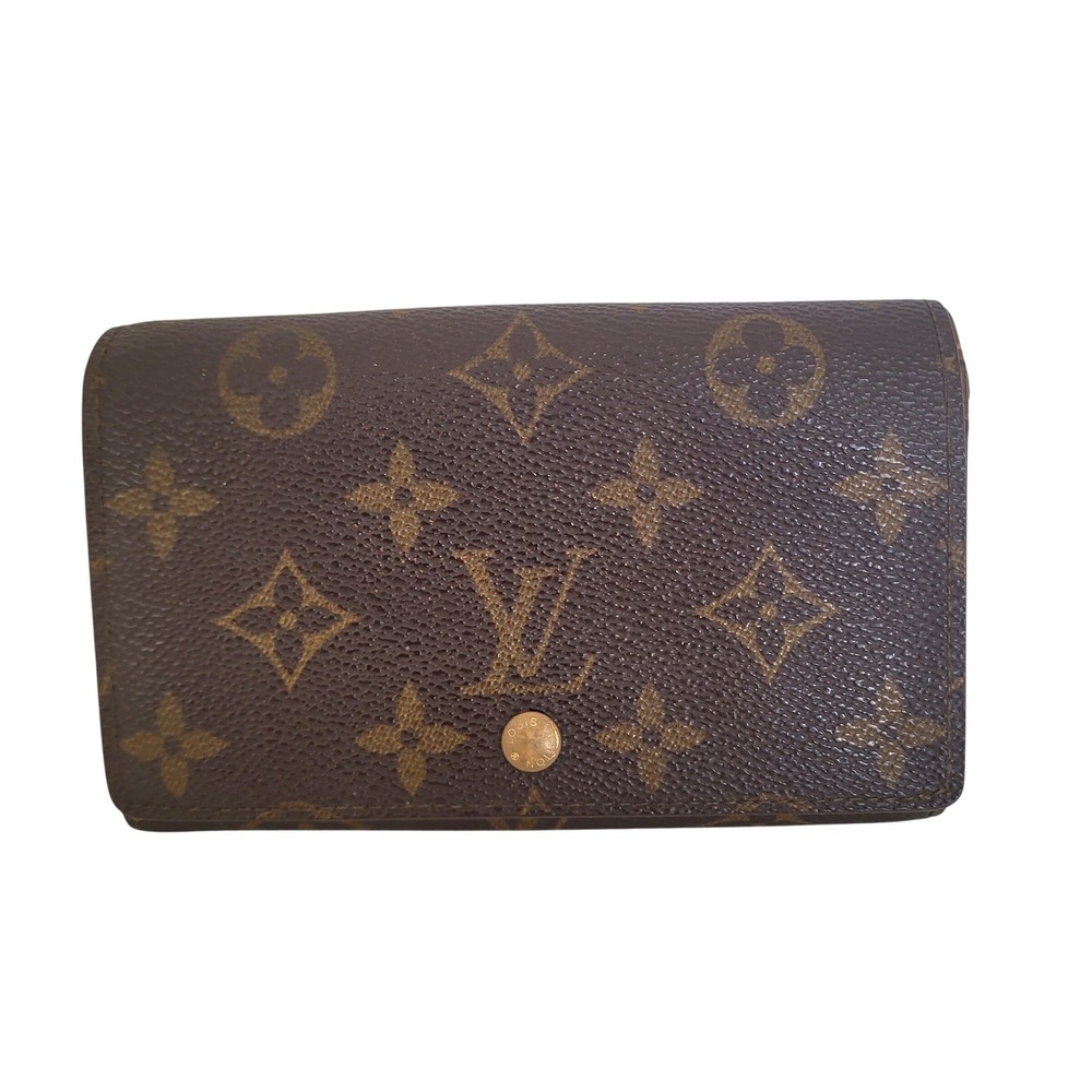 Louis Vuitton Monogram Canvas‎ Tresor Wallet Brown MI0944 Made in France